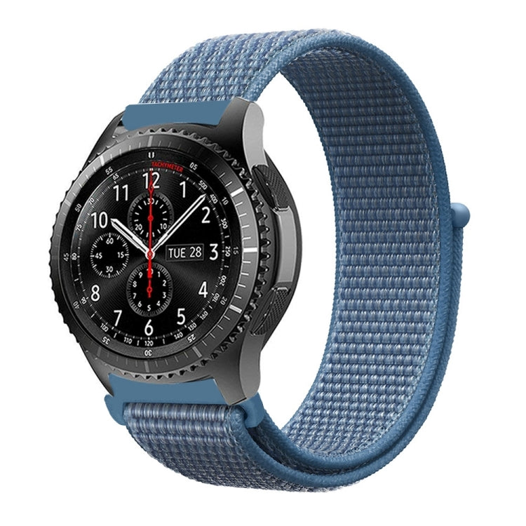 For Samsung Galaxy Watch 42mm Nylon Braided Watch Band(Cape Cod Blue) - Watch Bands by buy2fix | Online Shopping UK | buy2fix