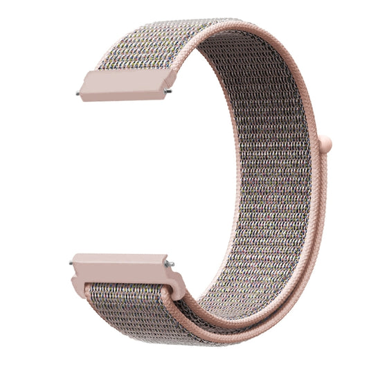 For Samsung Galaxy Watch 42mm Nylon Braided Watch Band(Powder Sand) - Watch Bands by buy2fix | Online Shopping UK | buy2fix