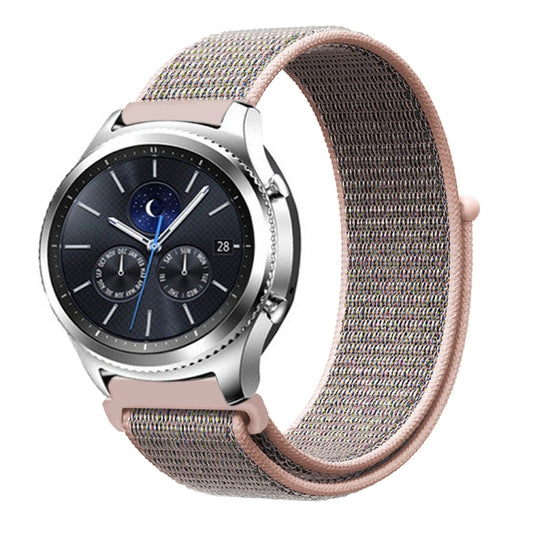 For Samsung Galaxy Watch 42mm Nylon Braided Watch Band(Powder Sand) - Watch Bands by buy2fix | Online Shopping UK | buy2fix