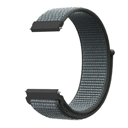 For Samsung Galaxy Watch 42mm Nylon Braided Watch Band(Storm Gray) - Watch Bands by buy2fix | Online Shopping UK | buy2fix