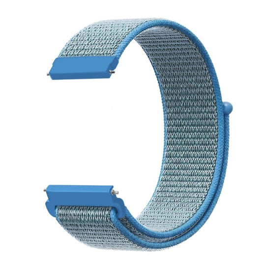 For Samsung Galaxy Watch 42mm Nylon Braided Watch Band(Tahoe Blue) - Watch Bands by buy2fix | Online Shopping UK | buy2fix