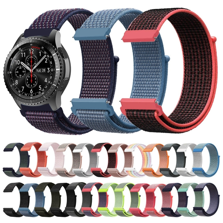 For Samsung Galaxy Watch 42mm Nylon Braided Watch Band(Storm Gray) - Watch Bands by buy2fix | Online Shopping UK | buy2fix