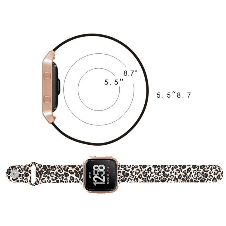 For Fitbit Versa 2 / Lite 22mm Reverse Buckle Printed Silicone Watch Band(Colorful Jellyfish) - Watch Bands by buy2fix | Online Shopping UK | buy2fix