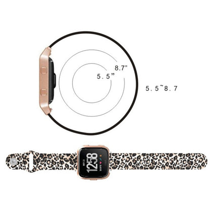 For Fitbit Versa 2 / Lite 22mm Reverse Buckle Printed Silicone Watch Band(Colorful Jellyfish) - Watch Bands by buy2fix | Online Shopping UK | buy2fix
