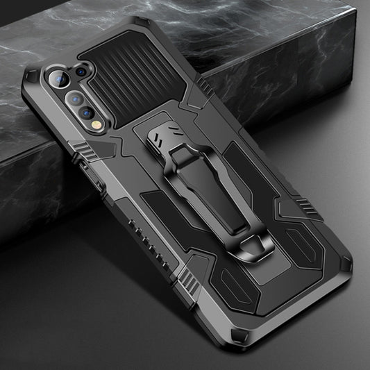 For OPPO Realme 6 Armor Warrior Shockproof PC + TPU Protective Case(Black) - Realme Cases by buy2fix | Online Shopping UK | buy2fix