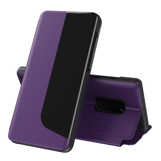 For Huawei Mate 20 Attraction Flip Holder Leather Phone Case(Purple) - Huawei Cases by buy2fix | Online Shopping UK | buy2fix