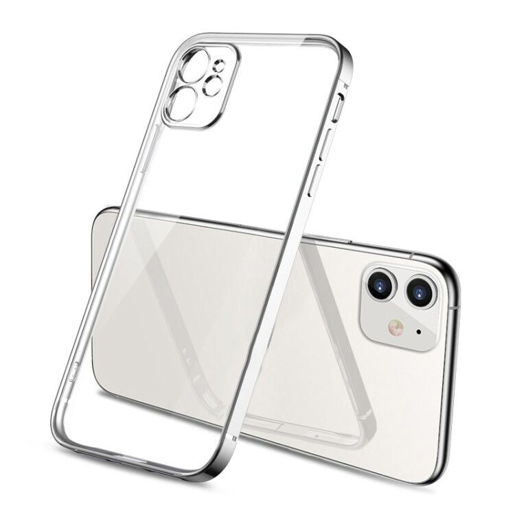 For iPhone 11 Magic Cube Plating TPU Protective Case(Silver) - iPhone 11 Cases by buy2fix | Online Shopping UK | buy2fix