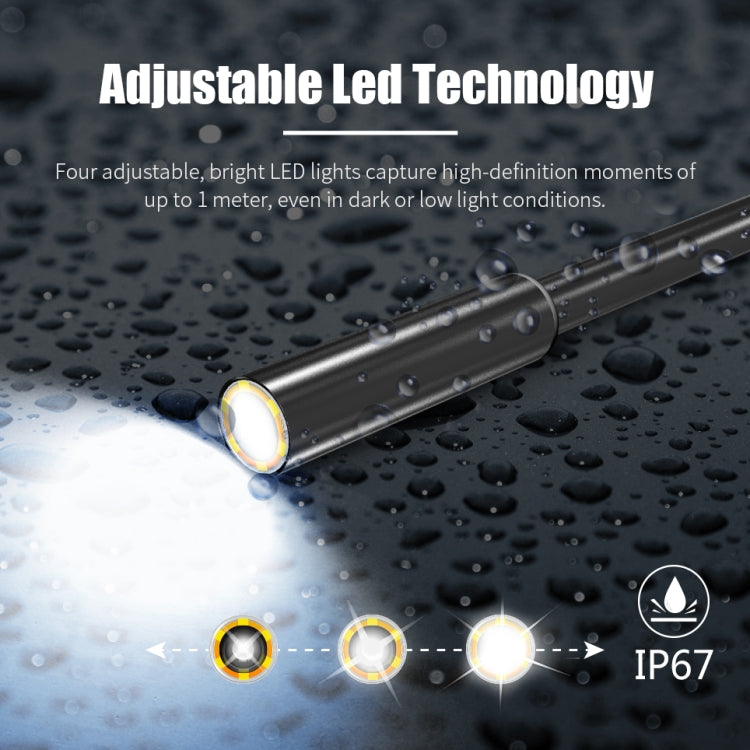 5.5mm 1080P IP68 Waterproof 4.3 inch Screen Single Camera Digital Endoscope, Line Length:2m -  by buy2fix | Online Shopping UK | buy2fix
