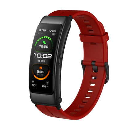 For Huawei TalkBand B6 Silicone Watch Band(Dark Red) by buy2fix