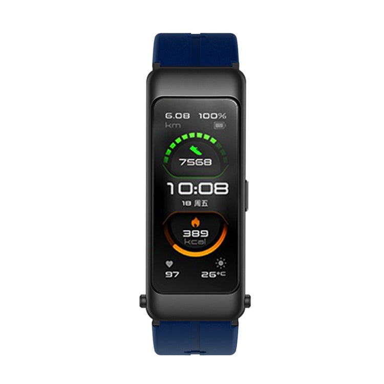 For Huawei TalkBand B6 Silicone Watch Band(Dark Blue) by buy2fix
