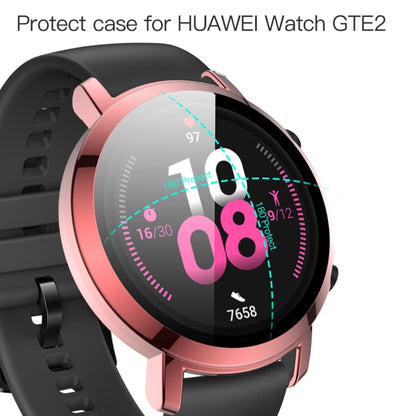 For Huawei Watch GT2 42mm 2 in 1 Tempered Glass Screen Protector + Fully Plating PC Case(Fink) by buy2fix