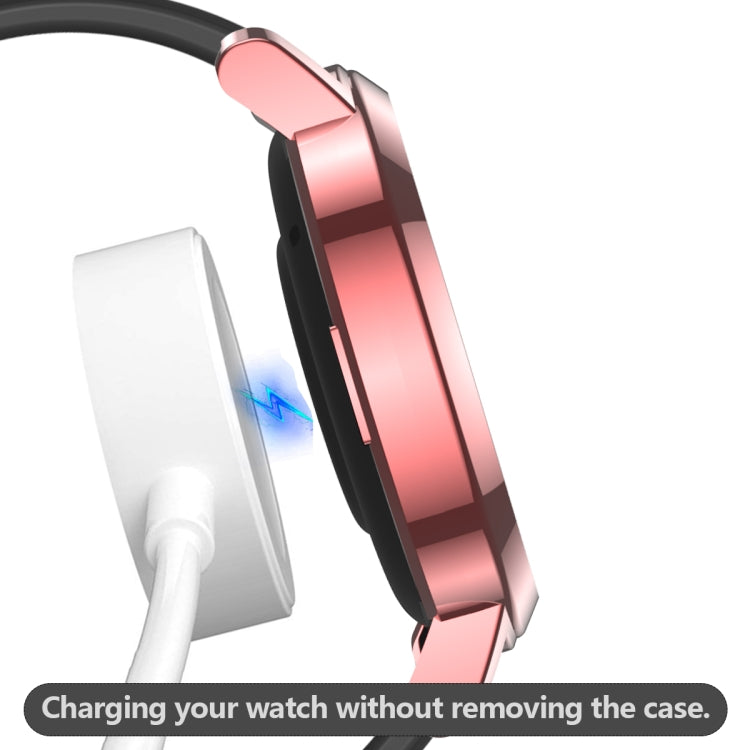 For Huawei Watch GT2 42mm 2 in 1 Tempered Glass Screen Protector + Fully Plating PC Case(Fink) by buy2fix