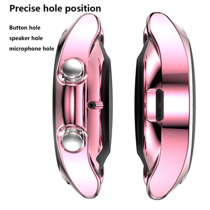 For Samsung Galaxy Watch 3 41mm Electroplating Hollow Half-pack TPU Protective Case(Fink) - Watch Cases by ENKAY | Online Shopping UK | buy2fix