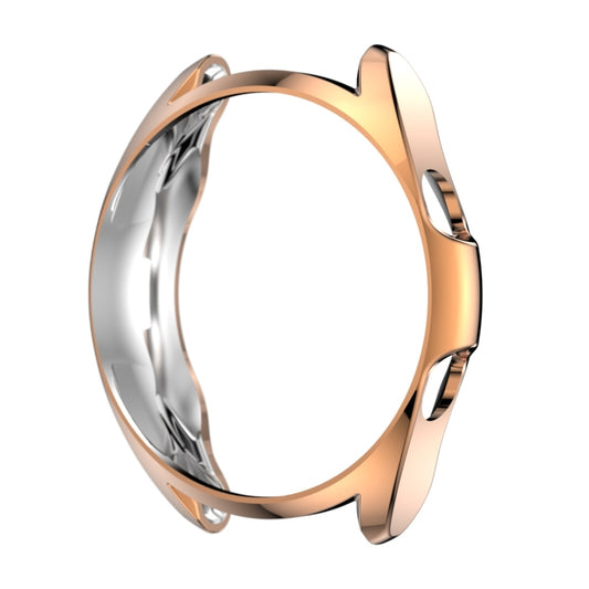 For Samsung Galaxy Watch 3 41mm Electroplating Hollow Half-pack TPU Protective Case(Rose Gold) - Watch Cases by ENKAY | Online Shopping UK | buy2fix