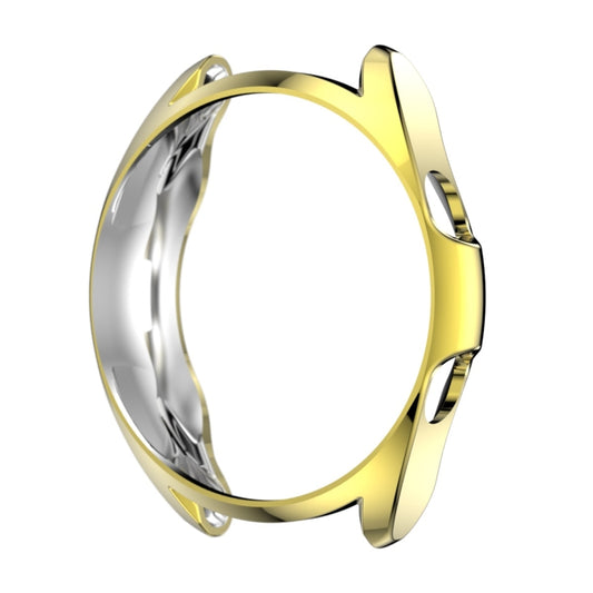 For Samsung Galaxy Watch 3 45mm Electroplating Hollow Half-pack TPU Protective Case(Golden) - Watch Cases by ENKAY | Online Shopping UK | buy2fix