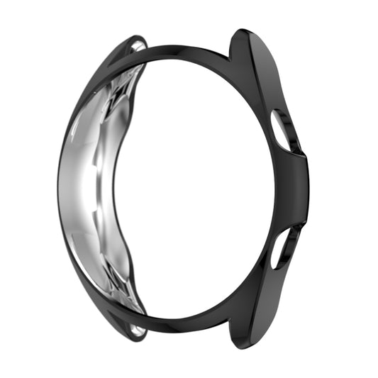 For Samsung Galaxy Watch 3 45mm Electroplating Hollow Half-pack TPU Protective Case(Black) - Watch Cases by ENKAY | Online Shopping UK | buy2fix