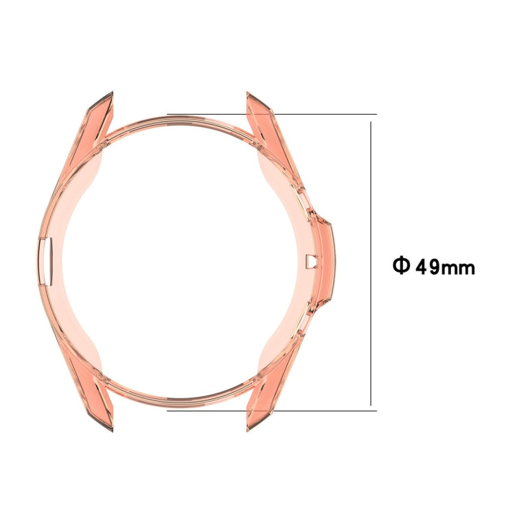For Samsung Galaxy Watch 3 45mm Electroplating Hollow Half-pack TPU Protective Case(Silver) - Watch Cases by ENKAY | Online Shopping UK | buy2fix
