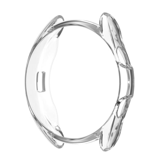 For Samsung Galaxy Watch 3 45mm Electroplating Hollow Half-pack TPU Protective Case(Transparent) - Watch Cases by ENKAY | Online Shopping UK | buy2fix
