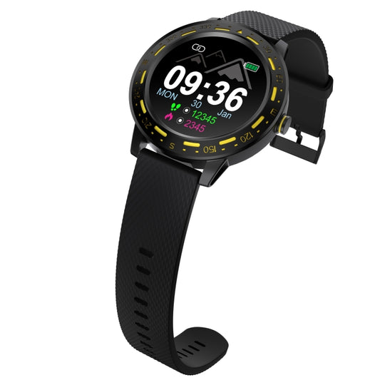 S18 1.3 inch TFT Screen IP67 Waterproof Smart Watch Bracelet, Support Sleep Monitor / Heart Rate Monitor / Blood Pressure Monitoring(Black Yellow) by buy2fix
