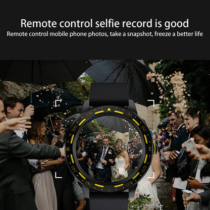 S18 1.3 inch TFT Screen IP67 Waterproof Smart Watch Bracelet, Support Sleep Monitor / Heart Rate Monitor / Blood Pressure Monitoring(Black Yellow) by buy2fix