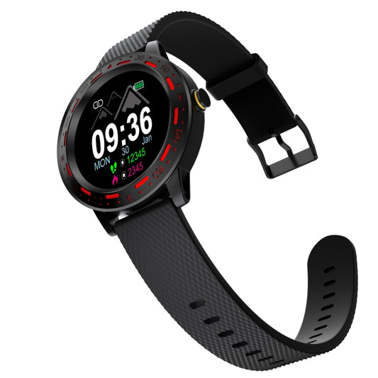S18 1.3 inch TFT Screen IP67 Waterproof Smart Watch Bracelet, Support Sleep Monitor / Heart Rate Monitor / Blood Pressure Monitoring(Black Red) by buy2fix