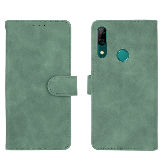 For Huawei P smart Z / Y9 Prime (2019) Solid Color Skin Feel Magnetic Buckle Horizontal Flip Calf Texture PU Leather Case with Holder & Card Slots & Wallet(Green) - Huawei Cases by buy2fix | Online Shopping UK | buy2fix
