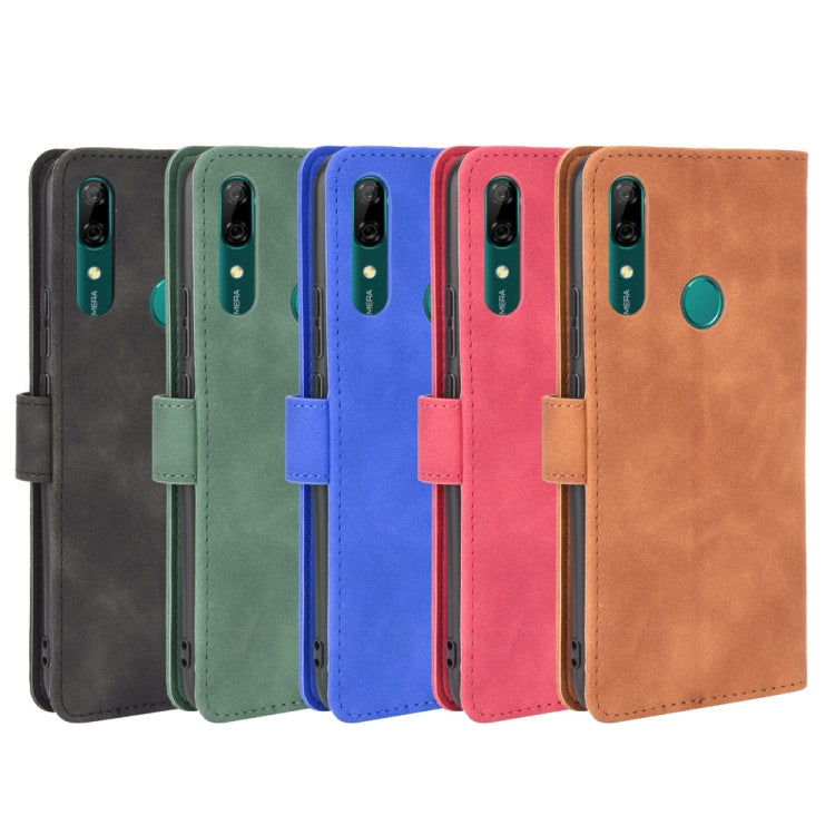 For Huawei P smart Z / Y9 Prime (2019) Solid Color Skin Feel Magnetic Buckle Horizontal Flip Calf Texture PU Leather Case with Holder & Card Slots & Wallet(Green) - Huawei Cases by buy2fix | Online Shopping UK | buy2fix