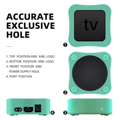 For Apple TV 4K 5th / 4th Anti-slip Shockproof Silicone Remote Control Protective Case(Green) - Remote Control Covers by buy2fix | Online Shopping UK | buy2fix