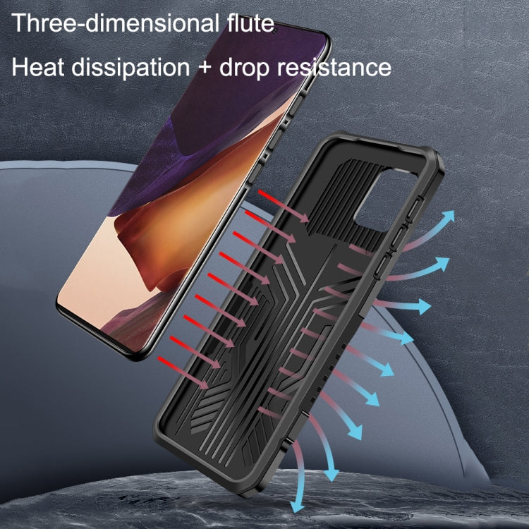 For Samsung Galaxy Note 20 Ultra Machine Armor Warrior Shockproof PC + TPU Protective Case(Army Green) by buy2fix