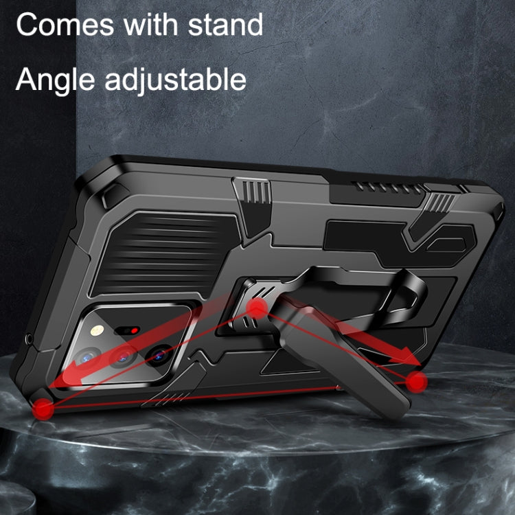 For Samsung Galaxy Note 20 Ultra Machine Armor Warrior Shockproof PC + TPU Protective Case(Army Green) by buy2fix