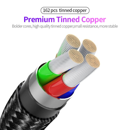 FXCM-WY0G 2.4A USB to Micro USB 180 Degree Rotating Elbow Charging Cable, Length:1.2m(Grey) by buy2fix