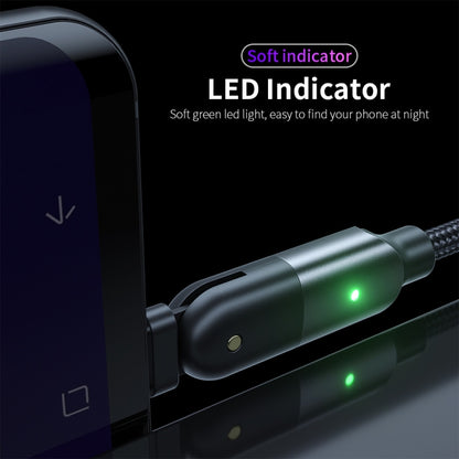 ZFXCT-WYA09 3A USB to USB-C / Type-C 180 Degree Rotating Elbow Charging Cable, Length:2m(Red) by buy2fix