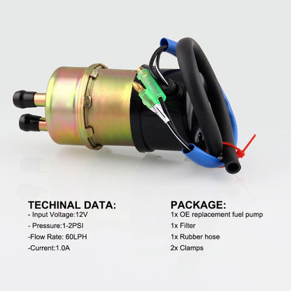 12V Electric Fuel Pump 49040-1055 for Kawasaki - Engine Fittings by buy2fix | Online Shopping UK | buy2fix