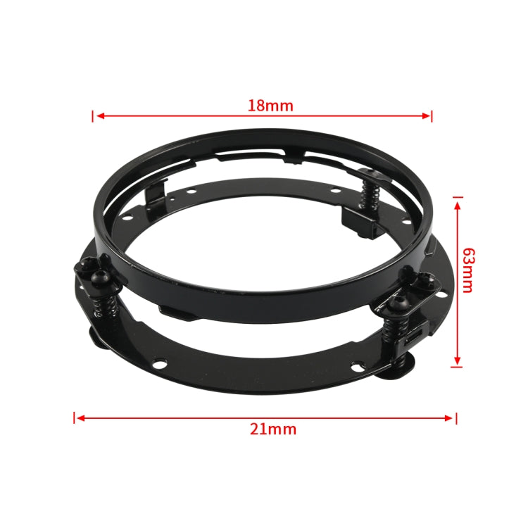Motorcycle 7 inch Round Headlight Ring Mounting Bracket for Harley Davidson (Black) - Holder by buy2fix | Online Shopping UK | buy2fix