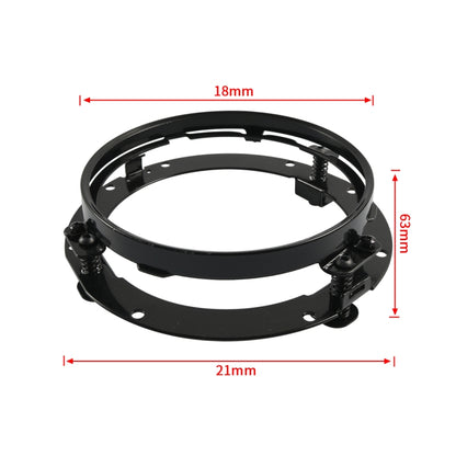 Motorcycle 7 inch Round Headlight Ring Mounting Bracket for Harley Davidson (Black) - Holder by buy2fix | Online Shopping UK | buy2fix