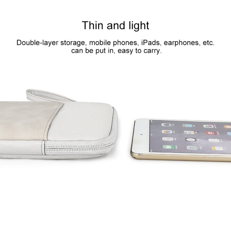 For 10.8 inch or Below Tablet ND00S Felt Sleeve Protective Case Inner Carrying Bag(Light Grey) by buy2fix