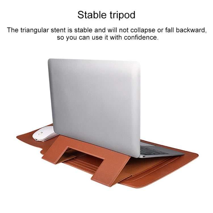 PU05 Sleeve Leather Case Carrying Bag for 15.4 inch Laptop(Black) by buy2fix