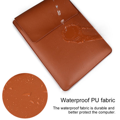 PU05 Sleeve Leather Case Carrying Bag with Small Storage Bag for 15.4 inch Laptop(Black) by buy2fix