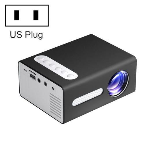 T300 25ANSI LED Portable Home Multimedia Game Projector, US Plug(Black) - LED Projector by buy2fix | Online Shopping UK | buy2fix