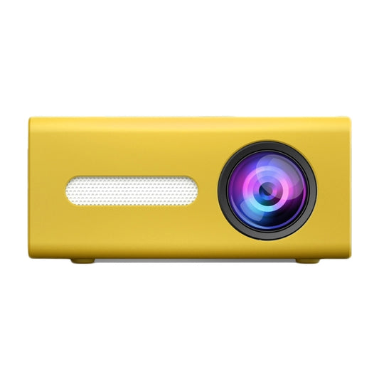 T300 25ANSI LED Portable Home Multimedia Game Projector, US Plug(Yellow) - LED Projector by buy2fix | Online Shopping UK | buy2fix
