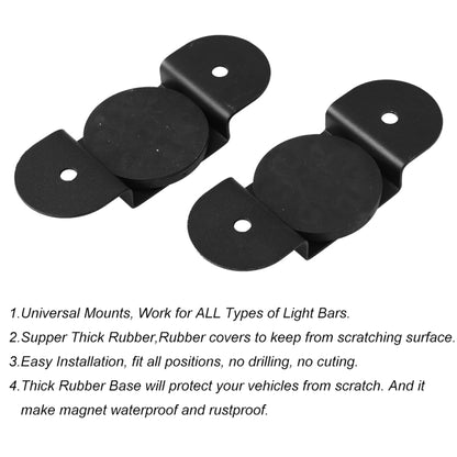 Universal Magnetic Base Powerful Mount Bracket Sucker Holder Roof / Hood LED Light Bar Offroad - Others by buy2fix | Online Shopping UK | buy2fix