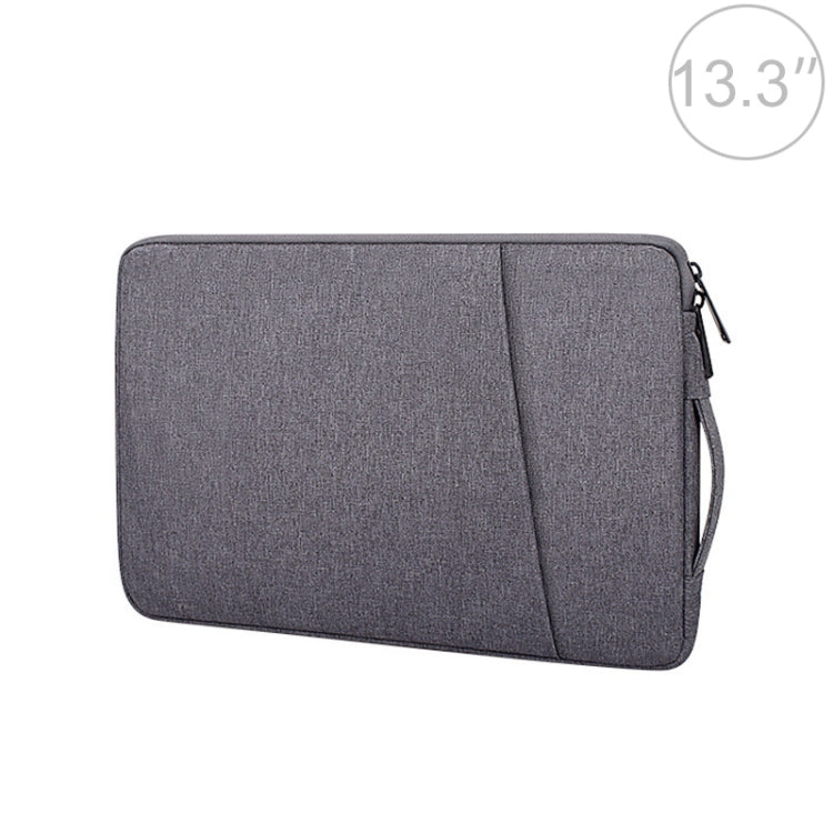 ND01D Felt Sleeve Protective Case Carrying Bag for 13.3 inch Laptop(Dark Grey) by buy2fix