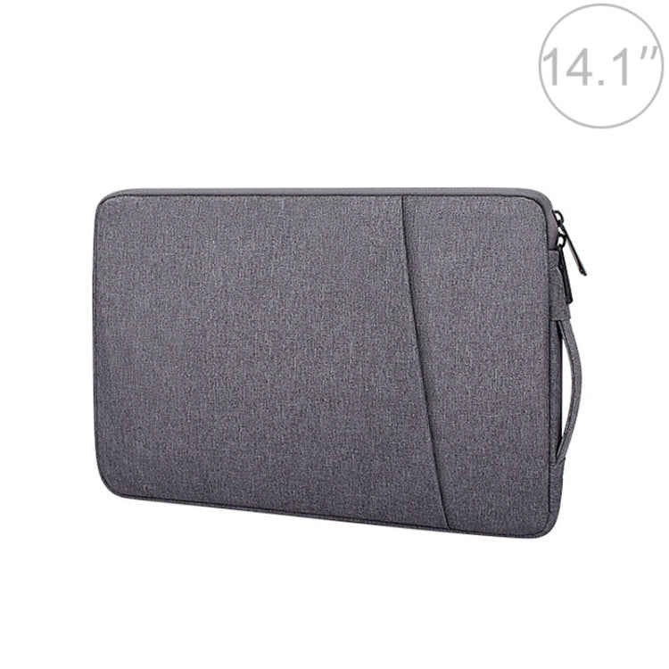 ND01D Felt Sleeve Protective Case Carrying Bag for 14.1 inch Laptop(Dark Grey) by buy2fix