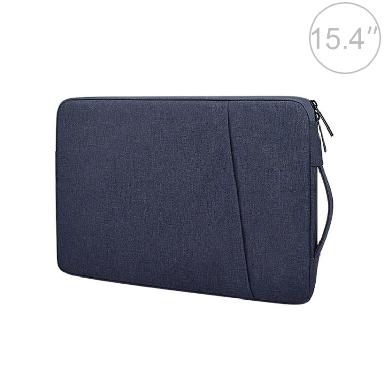 ND01D Felt Sleeve Protective Case Carrying Bag for 15.4 inch Laptop(Navy Blue) by buy2fix