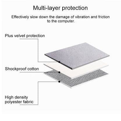 ND01D Felt Sleeve Protective Case Carrying Bag for 15.6 inch Laptop(Grey) by buy2fix