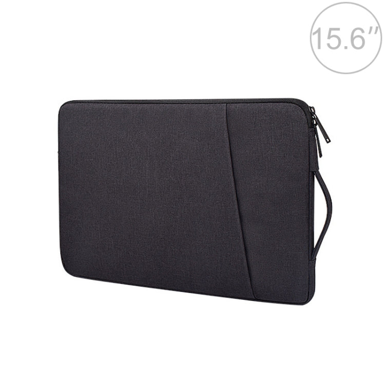 ND01D Felt Sleeve Protective Case Carrying Bag for 15.6 inch Laptop(Black) by buy2fix