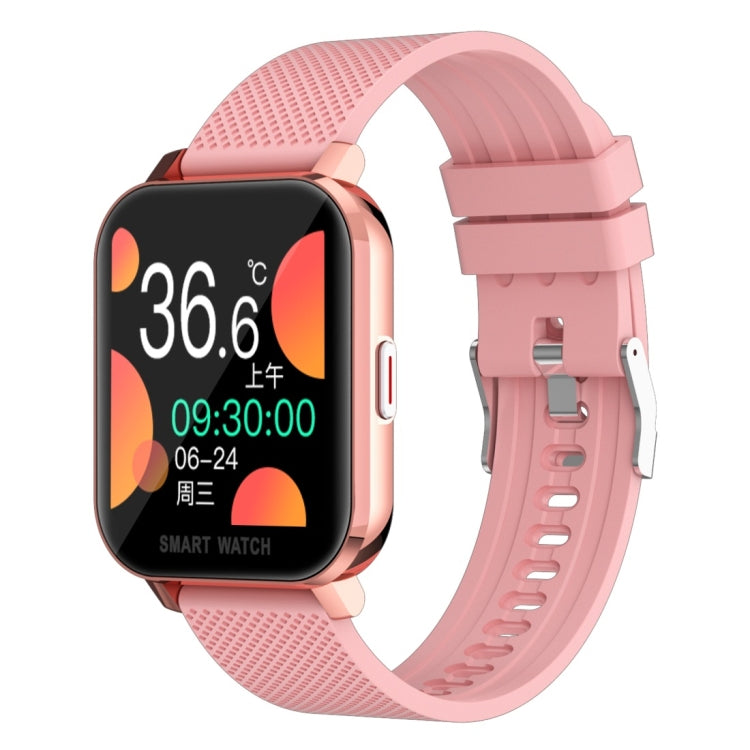 MT28 1.54 inch TFT Screen IP67 Waterproof Business Sport Silicone Strip Smart Watch, Support Sleep Monitor / Heart Rate Monitor / Blood Pressure Monitoring(Rose Gold) by buy2fix