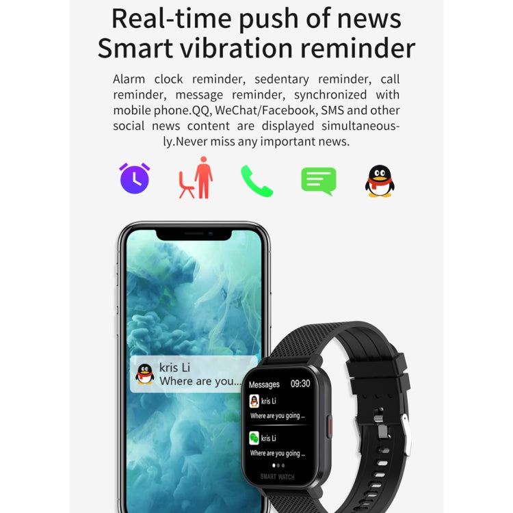 MT28 1.54 inch TFT Screen IP67 Waterproof Business Sport Silicone Strip Smart Watch, Support Sleep Monitor / Heart Rate Monitor / Blood Pressure Monitoring(Rose Gold) by buy2fix