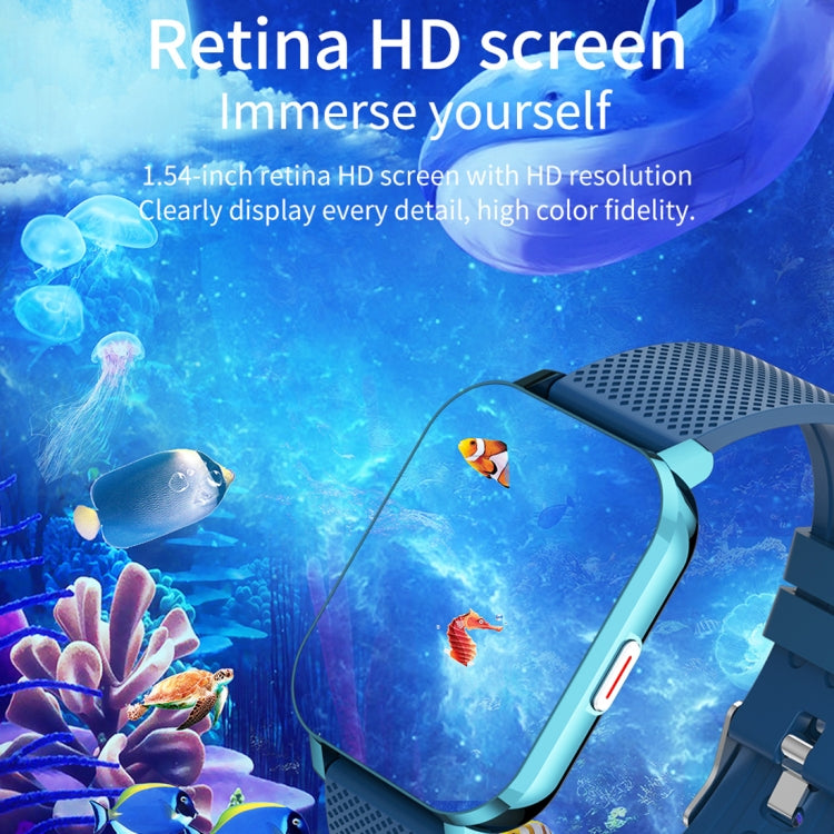 MT28 1.54 inch TFT Screen IP67 Waterproof Business Sport Silicone Strip Smart Watch, Support Sleep Monitor / Heart Rate Monitor / Blood Pressure Monitoring(Blue) by buy2fix