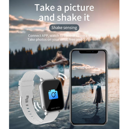 MT28 1.54 inch TFT Screen IP67 Waterproof Business Sport Silicone Strip Smart Watch, Support Sleep Monitor / Heart Rate Monitor / Blood Pressure Monitoring(Blue) by buy2fix